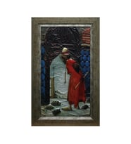 e38 EL İŞÇİLİĞİ KAPLUMBAĞA TERBİYECİSİ ALİMİNYUM KABARTMA TABLO 48*72 CM - 6612