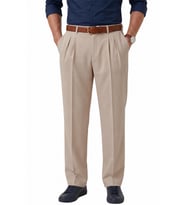 DeepSEA Krem Baggy Fit Pileli Kumaş Pantolon – Likralı, Beli Lastikli Rahat Kesim Erkek Pantolon 2600920