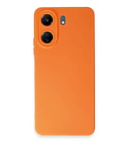 Newface Xiaomi Redmi 13C Kılıf Nano içi Kadife Silikon - Turuncu