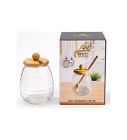 Meşe Bal Kavanozu Kaşıklı 340 ml