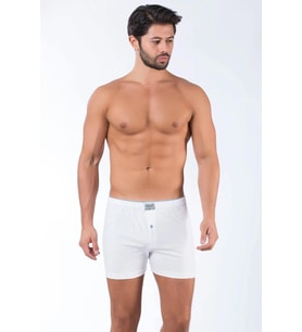 Tutku Elit Erkek Havlu Bel Penye Boxer 1101 - 3 Adet (Beyaz)