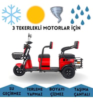 Motolux Fayton 5000X 3 Tekerlekli Elektrikli 1 Kişilik Motor Brandası Su Geçirmez Motosiklet Örtüsü