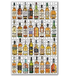 Cakapuzzle Gurme Arpa Suları Beyaz Zemin Puzzle Yapboz MDF (Ahşap) (120 Parça)