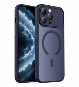 Coverzone ?phone 17 ile Uyumlu Kamera Lens Korumal? Magsafe Destekli Kablosuz ?arj �zellikli Saydam Telefon K?l?f? AR