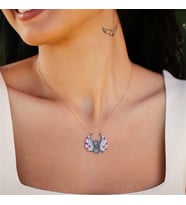 Kanatlı Gözlü 925 Ayar Gümüş Kolye