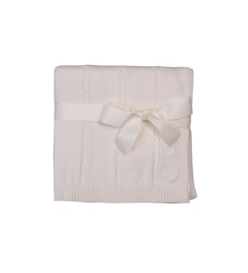 Unisex Bebek Triko Battaniye 80 x 100 Tek Beden Pembe