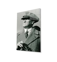 Atatürk Cam Tablo 4mm Dayanıklı Temperli Cam, Atatürk Glass Wall Art (Çok Renkli)