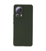 Xiaomi Mi 13 Lite Kılıf Nano İçi Kadife Silikon - Koyu Yeşil