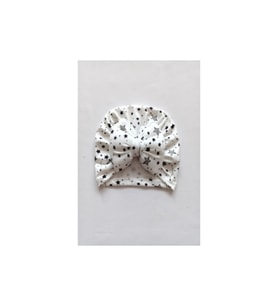 Diamondstar Kurdelalı Bebek Bone Bandana (Beyaz)