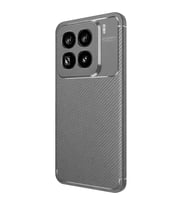 Mi 15 Pro Kılıf Auto Focus Karbon Kapak - Gri