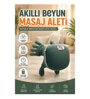 Isıtmalı Boyun ve Omuz Masaj Aleti Akıllı 3 Yoğunluk Seviyeli Rahatlatıcı Cihaz