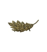 METAL YAPRAK DEKOR KÜÇÜK 50 x 22 cm (Gold)