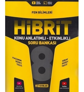 Hız Yayınları 8. Sınıf Fen Bilimleri Konu Anlatımlı Etkinlikli Hibrit Soru Bankası