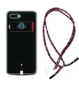 Oppo A5S A15 A16 A54 A55 A73 A74 Kılıf Boyun Asklı Rasta Silikon My Love 1402