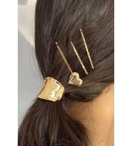 Caş Dekorasyon Altın Renk Metal Detaylı Lastik Toka Ve Tel Toka Set