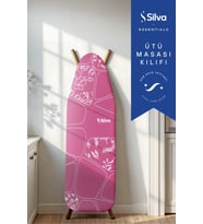 Pembe Ütü Masası Bezi 50x140 cm, Yumuşak ve Dayanıklı Doku