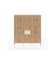 Hyperion Dolap 10 Raflı 2 Çekmeceli 3 Askılı 220x44x243 Aytaşı-Çam/Aytaşı