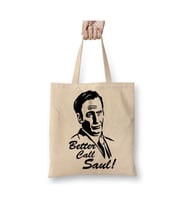Better Call Saul Beyaz Bez Çanta Uzun Saplı Alışveriş Çantası Plaj Çantası