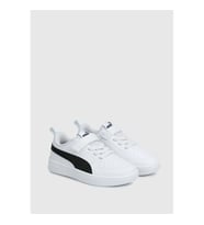 Puma Rickies Ac Ps (385836 14) Cırtlı Çocok Spor Ayakkabı BEYAZ SİYAH