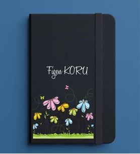 Kişiye Özel 13x21 Siyah Defter-5
