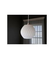 Modern Spiral Beyaz Tekli Avize, LED Uyumlu Sarkıt Lamba