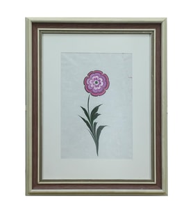 e38 EL İŞÇİLİĞİ YONCA YAPRAĞI EBRU TABLO 55*44 CM-6466