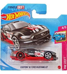 Hot Wheels - '18 Ford Mustang GT HW Drift - Siyah - 2021 - GTB25 (1/64)