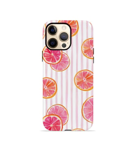 iPhone 12 Pro Max Vorian Çift Katmanlı MagSafe Kılıf Pink Grapefruit Garden
