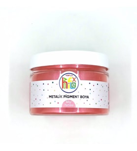 METALİK SEDEFLİ PİGMENT TOZ BOYA PEMBE RENK 50 GR