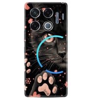 Infinix GT 20 Pro Kılıf Boutique Baskılı Resimli Kara Kedi Pcode -085