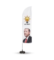 AK Parti  Reklam Yönlendirme ve Tanıtım Yelken Bayragı RTE