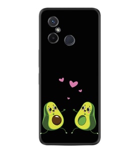 Xiaomi Redmi 12C Kılıf Silikon Desen Özel Seri Aşık Avokadolar 1642