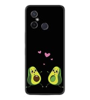 Xiaomi Redmi 12C Kılıf Silikon Desen Özel Seri Aşık Avokadolar 1642