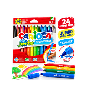 Jumbo Yıkanabilir Keçeli Boya Kalemi 24 Renk