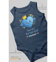 You are the best dad Sıfır Kollu Bebek Zıbını %100 Pamuk