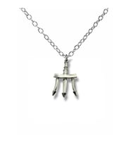 Percy Jackson Trident Figürlü Unisex Kolye – 60 cm Zincirli Mitolojik Takı (Gümüş)