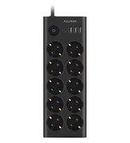 Fulltech FTR14 Type-C Girişli Akım Korumalı 10'lu Priz, 3 USB