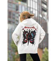 Metallica Baskılı Unisex Oversize Müzik Grubu Rock Metal Hoodie