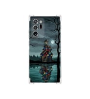 PrintiFy Samsung Galaxy Note20ultra ile Uyumlu Simya Serisi Gölge Ve Cam Tasarımlı Uv Baskılı Köşe Korumalı Antişok Kılıf