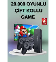 2 Kollu Kablosuz 2.4G Retro Oyunlar 4k Game Stick 3500 Oyun Atari