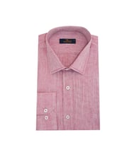 Erkek Gömlek Uzun Kol Silim Fit Keten BGL-ST01456 (Bordo)