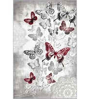 Eliana Home Baskılı, Yıkanabilir Kaymaz Taban Çocuk Halısı LNA4070 100x150 cm (Gri)