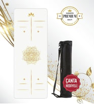 XTR Fitness Kaydırmaz Yoga Matı Kauçuk Yüzey Gold Series Beyaz Premium Quality