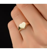 ÇGK KUYUMCULUK ÇITIR KALP ALTIN YÜZÜK