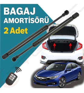 Honda Civic Fc5 Bagaj Amortisörü KİTİ- SET  2016-2021  (Siyah)