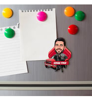 Arazi Arabalı Erkek Karikatürlü Buzdolabı Magneti
