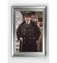 Gümüş Çerçeveli Atatürk Tablo cv979
