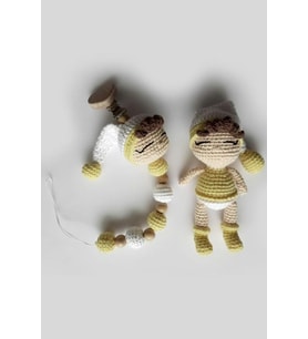 Şapkalı Uykucu Bebek Yeni Doğan Seti Amigurumi Organik Oyuncak
