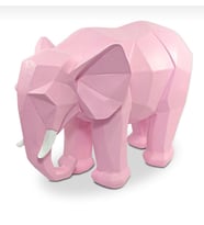 KÜBİK FİL BİBLO PEMBE