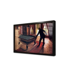 Billiards Çerçeveli Cam Tablo